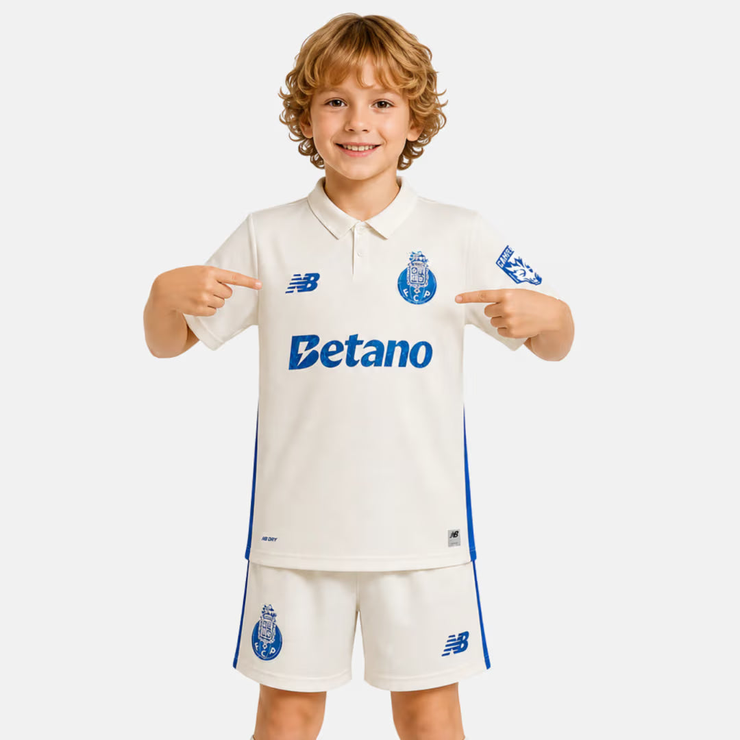 Kit Criança FC Porto Terceiro Campeão 31 2025/26