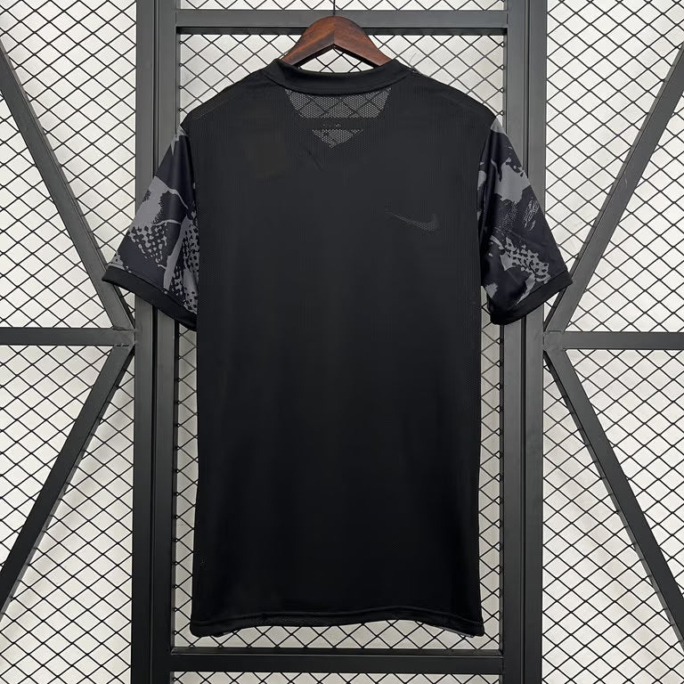 Sporting T-shirt Aquecimento Preta 25/26