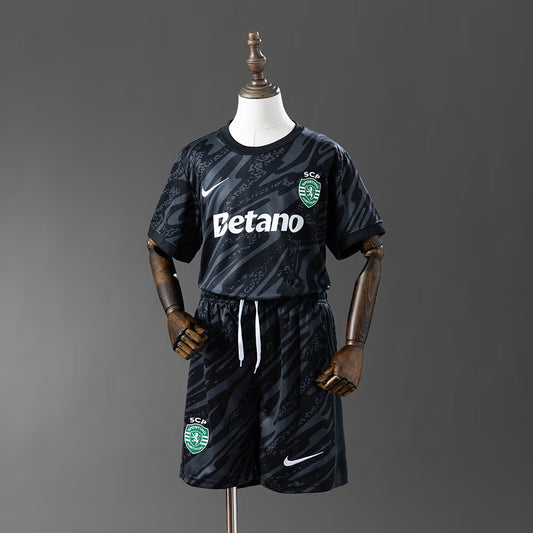 Kit Criança Guarda-Redes Sporting CP 2025/26 - Preto