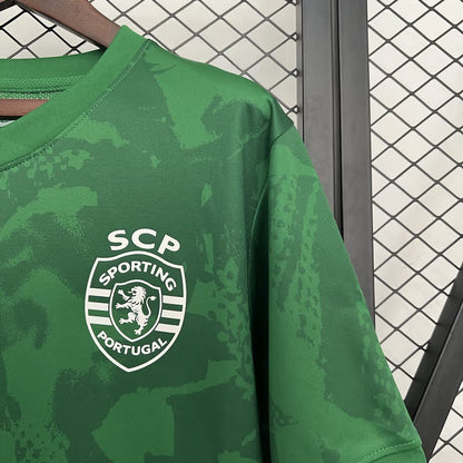 Sporting T-shirt Aquecimento Verde 25/26