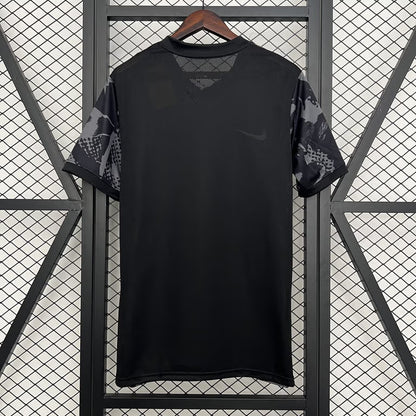 Sporting T-shirt Aquecimento Preta 25/26